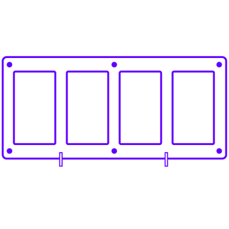 PROTECTIONS ACRYLIQUES POUR BOOSTER(S) AIMANT&Eacute;E &ndash; pour 4 booster