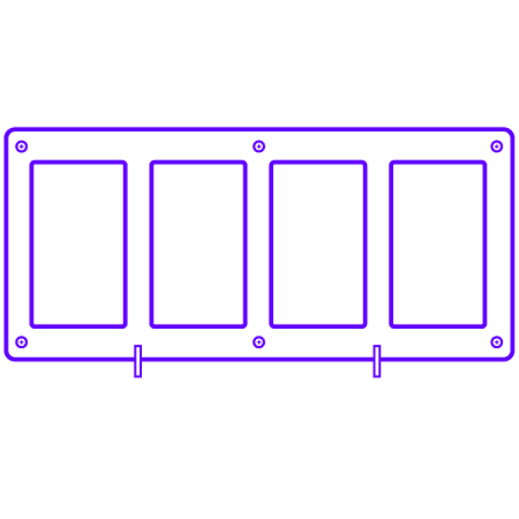 PROTECTIONS ACRYLIQUES POUR BOOSTER(S) VISS&Eacute;E - pour 4 boosters