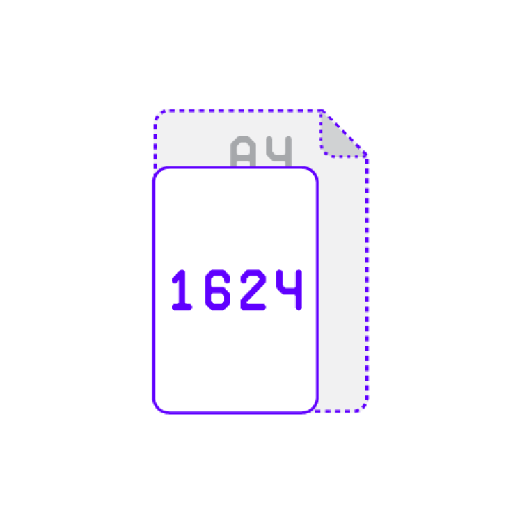 Brochures piqu&eacute;es AVEC couverture </br>16 x 24 cm