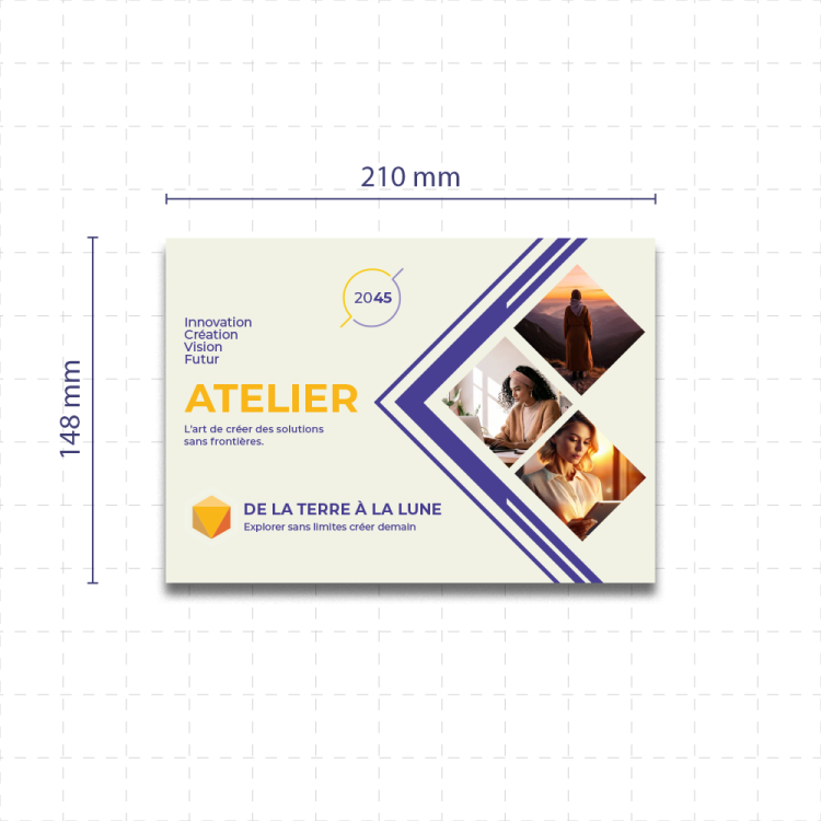 Carte postale </br>au format </br>14.8 x 21 cm