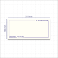 Carte de correspondance au format 21 x10 cm
