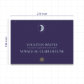 Carte d'invitation </br> au format </br>21 x 14.8 cm