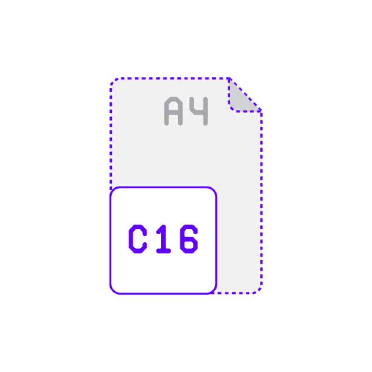 Carte d'invitation </br> au format </br>16 x16 cm