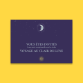 Carte d'invitation </br> au format </br>21 x 14.8 cm